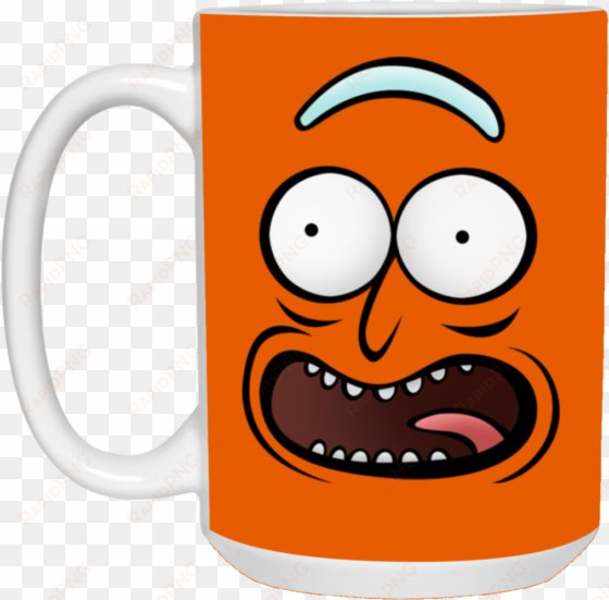 rickz pickles funny face emoji rick mug cup gift - mug