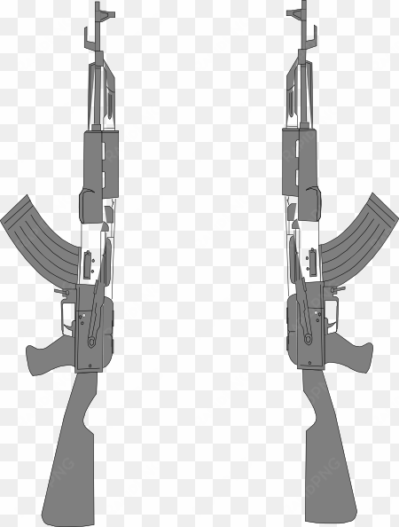 rifle clipart cross - crossed guns transparent