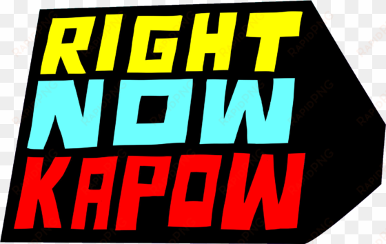 right now kapow - right now kapow characters