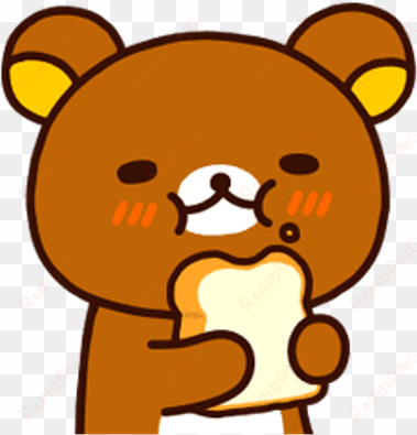 rilakkuma bear eating sandwich - oso kawaii rilakkuma