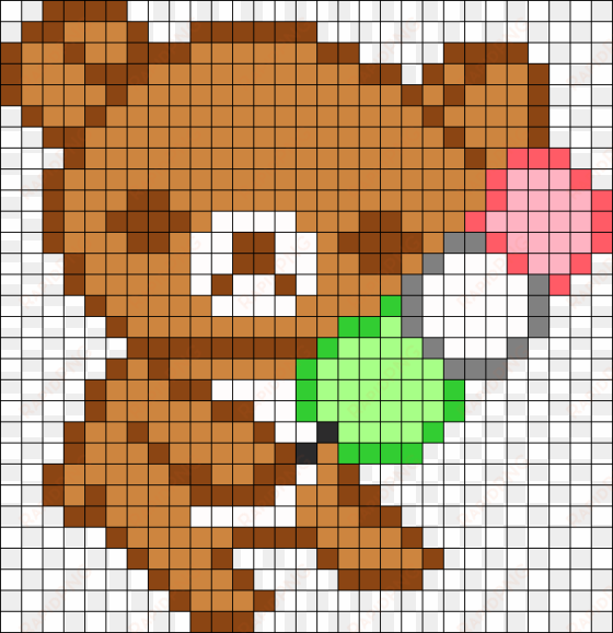 rilakkuma holding a dango perler bead pattern / bead - central city brewing co ltd