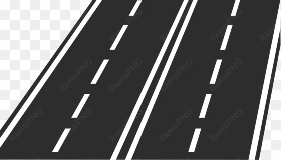 roadway clipart wide road - 4 lane road icon