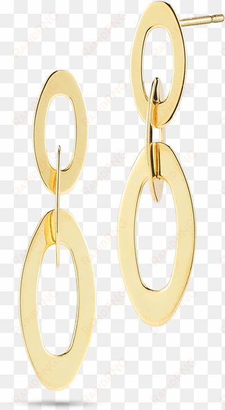 roberto coin designer gold 18k yellow gold chic - earrings