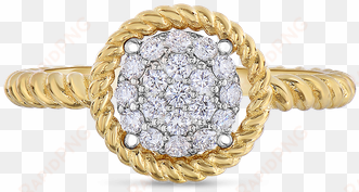 roberto coin pave circle ring - engagement ring