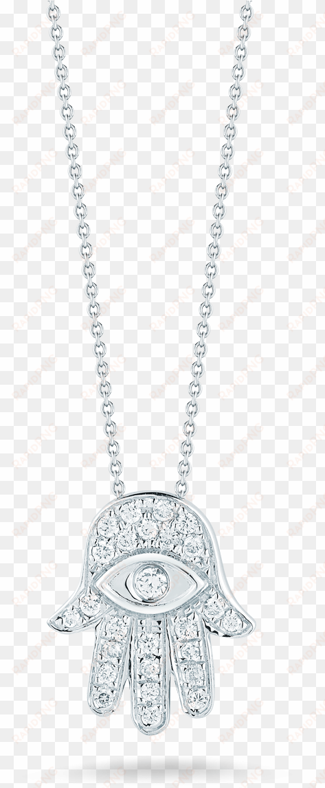 roberto coin tiny treasures 18k white gold hamsa - pendant