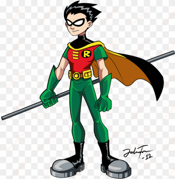 robin clipart transparent background - robin teen titans staff