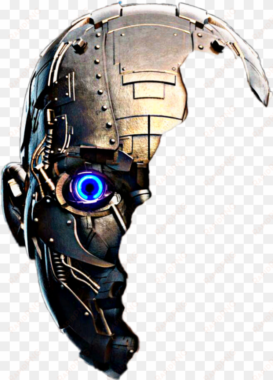 robot halfmask halfside mask sticker alexassticker - picsart robot mask png