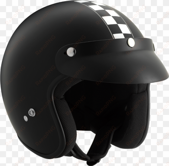 rocc classic helmet race flag matt black s - rocc classic race flag jet helmet - black - l