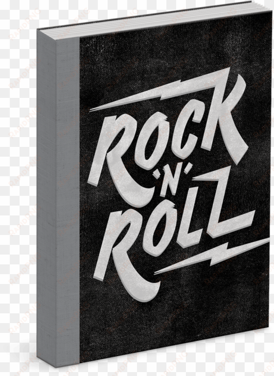 rock 'n' roll linen bound journal - book cover