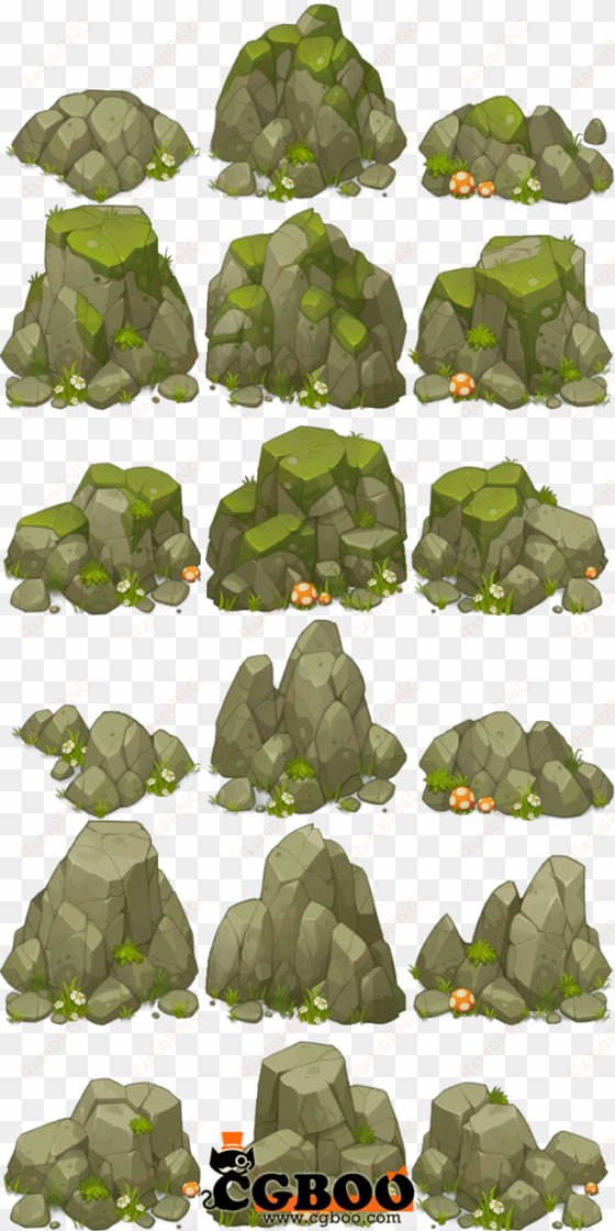 rock study concept art