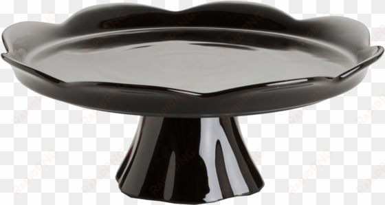 rococo noir black cake pedestal stand - black cake stand by rosanna