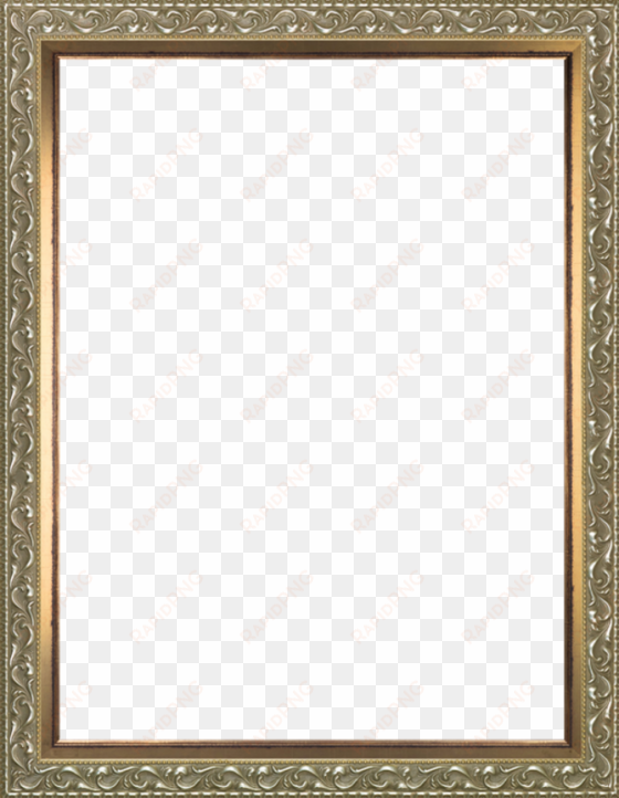 rococo silver and burnished gold custom stacked frame - gold and silver frame png