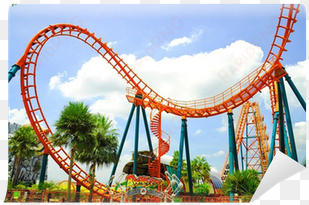 roller coaster 3d png roller coaster wall mural - six flags discovery kingdom