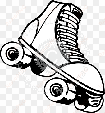 roller skate drawing at getdrawings - black and white roller skate