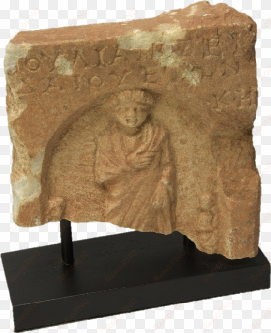 roman funerary stele - statue