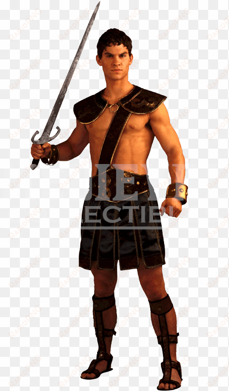 Roman Gladiator Men's Costume - Mens Roman Warrior Costume transparent png image