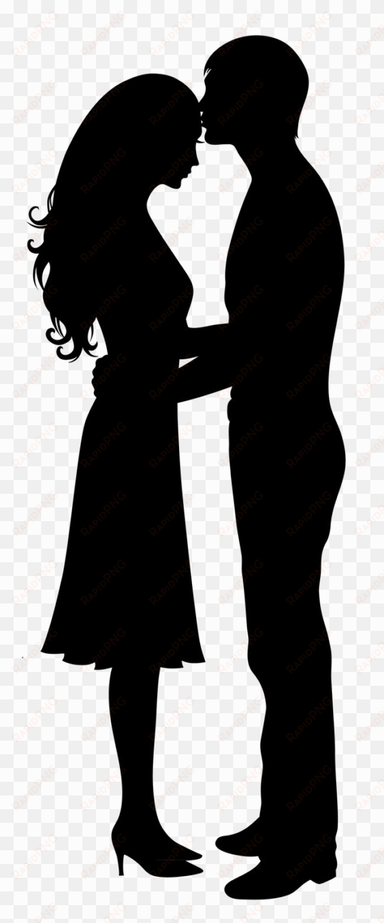 romance silhouette png image background - couple silhouette