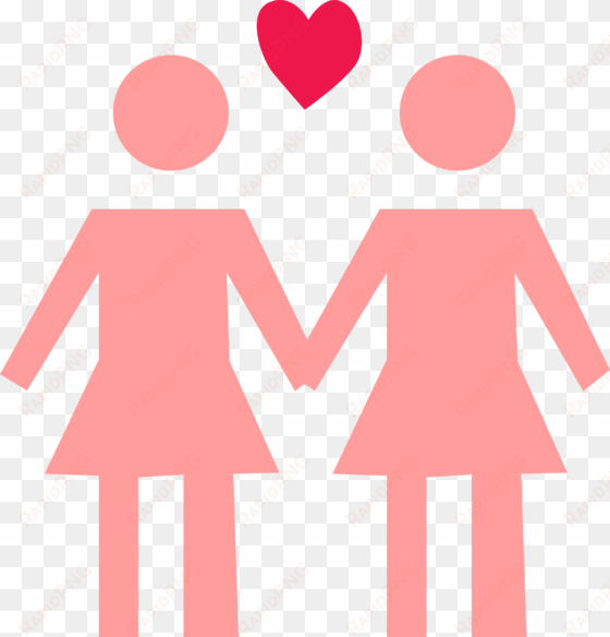 romantic couple silhouettes clip art image - lesbian couple clipart