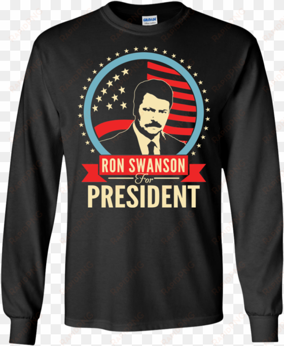 ron swanson for president t shirt, tank, hoodie - japanese star wars long sleeve