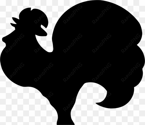 rooster outline image public domain vectors - silhouette rooster clip art