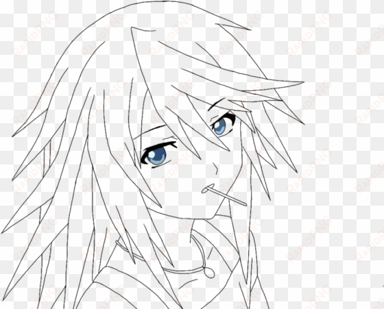 rosario vampire coloring pages - rosario vampire mizore colouring page