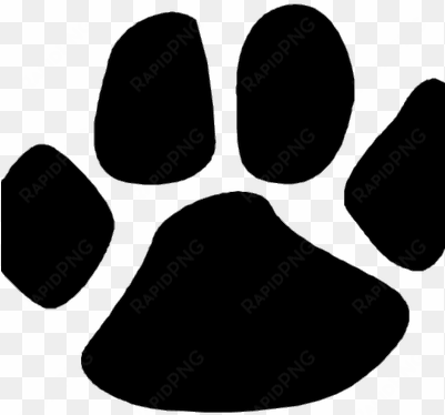 rose ave school - cougar paw print clipart