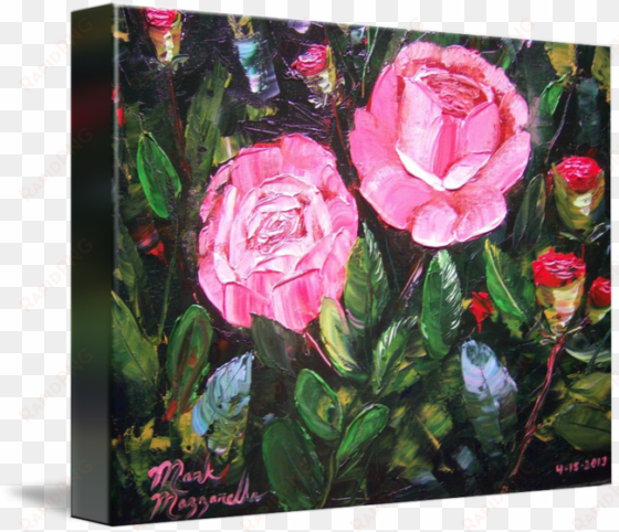 rose bush painting by mazz original paintings - painting