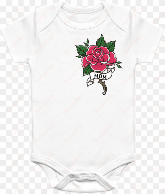 rose tattoo onesie for mother's day - custom tattoo rose pillow case