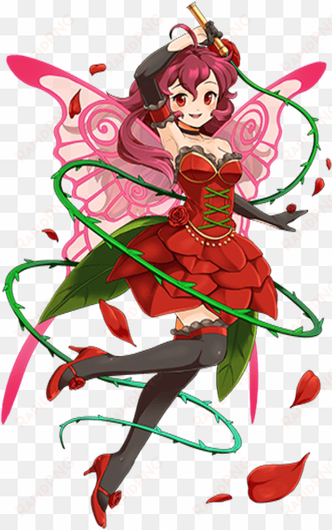 rose transparent - red fairy png