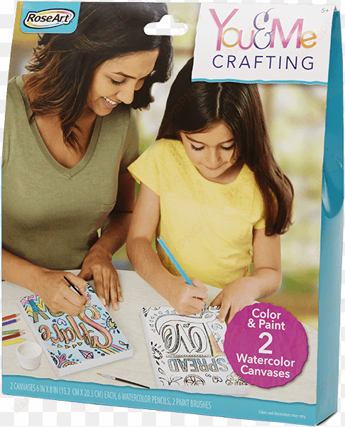 roseart you & me crafting, watercolor canvases