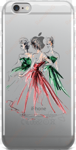 rosemary fanti fashion illustration iphone case - iphone 7 clear case ultra thin tpu cover protective