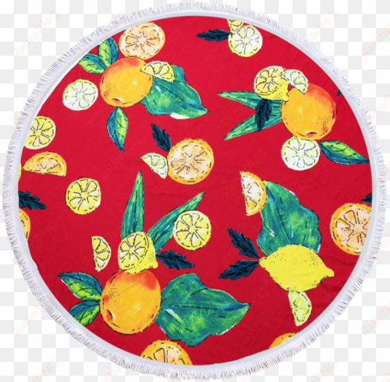 round beach towel - multi