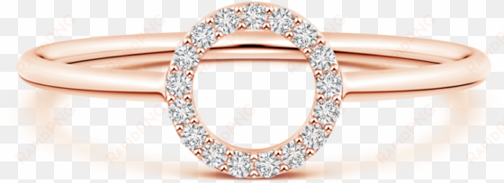 round lab grown diamond open circle ring - pure ignis round lab grown diamond open circle ring