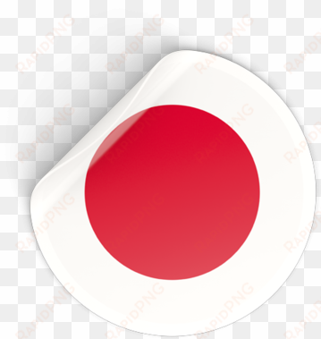 round sticker illustration of flag of japan - japan flag sticker circle
