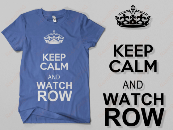 row “keep calm - custom crown 5'x7'area rug