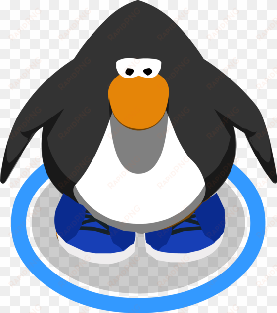 royal blue sneakers in-game - red penguin club penguin