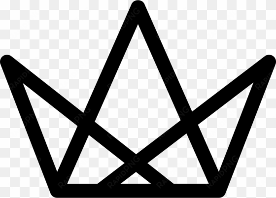 royal crown of three triangles svg png icon free download - tres triangulos