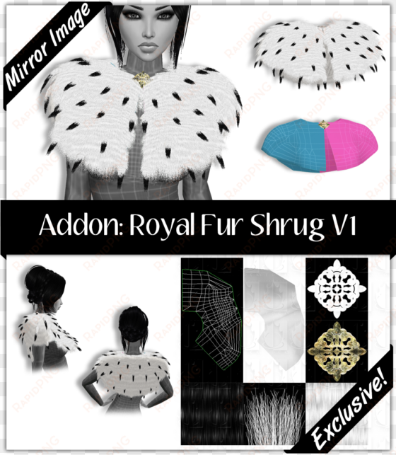 royal fur shrug v1 - shrug