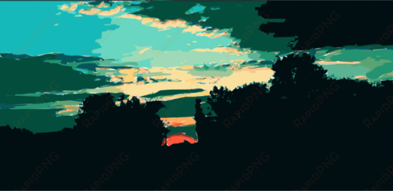 royalty free stock atmosphere drawing landscape - drawing