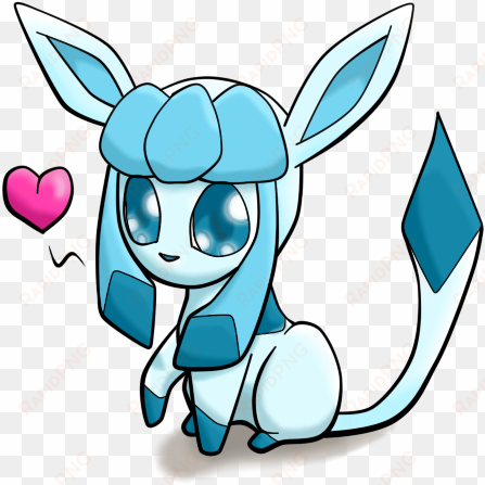 royalty free stock by spiritofhearts on deviantart - glaceon chibi