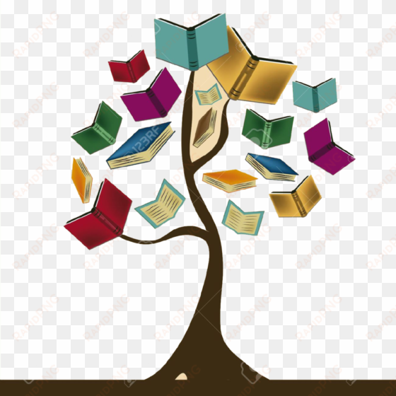 royaltyfree - falling books clip art