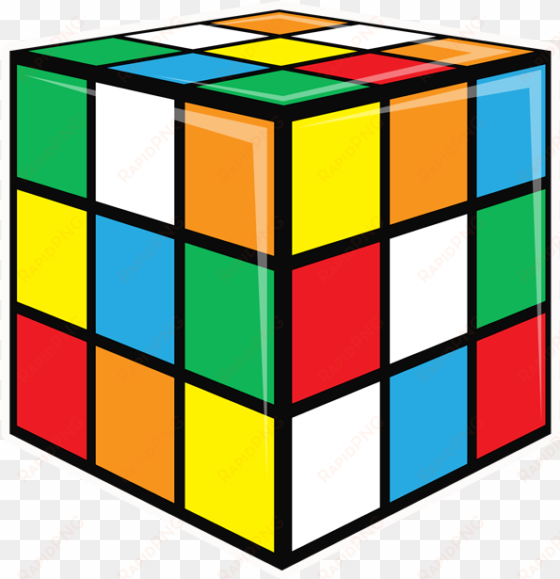 rubix cube - neon 80s rubik's cube