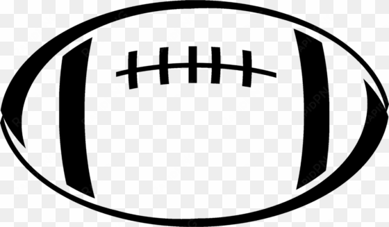 Rugby Ball American Football Drawing - Football Clipart Black And White transparent png image