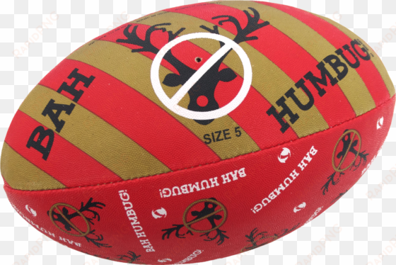 rugby ball png background image - samurai bah humbug christmas rugby ball