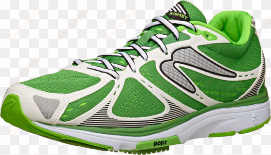 running shoes png image - newton men's kismet - lime/white (m011914)