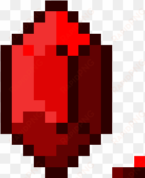 rupee red - black and white minecraft diamond