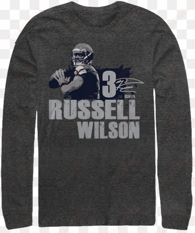 russell wilson fanprint russell wilson png - long-sleeved t-shirt