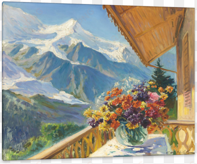 russian academic painter constantin westchiloff was - mont blanc, switzerland tote bag