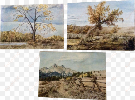 ruth d liby watercolor paintings rural mountains big - photograph