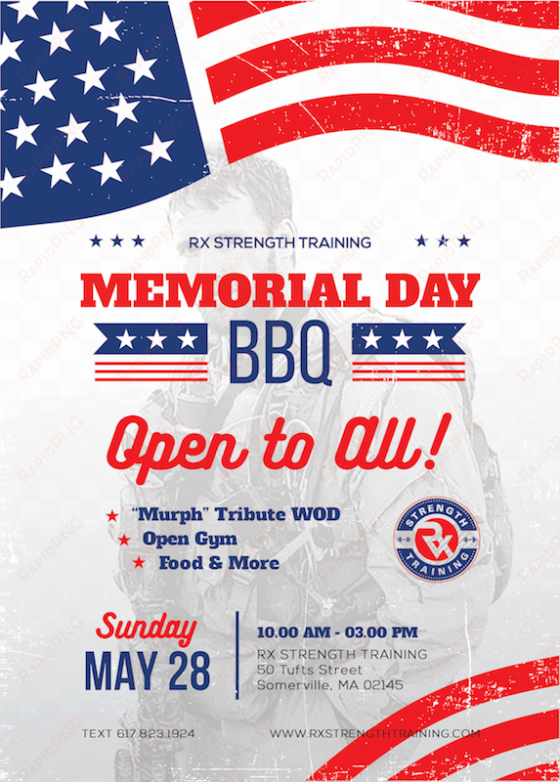 Rx Memorial Day Bbq - Memorial Day 2017 Bbq transparent png image